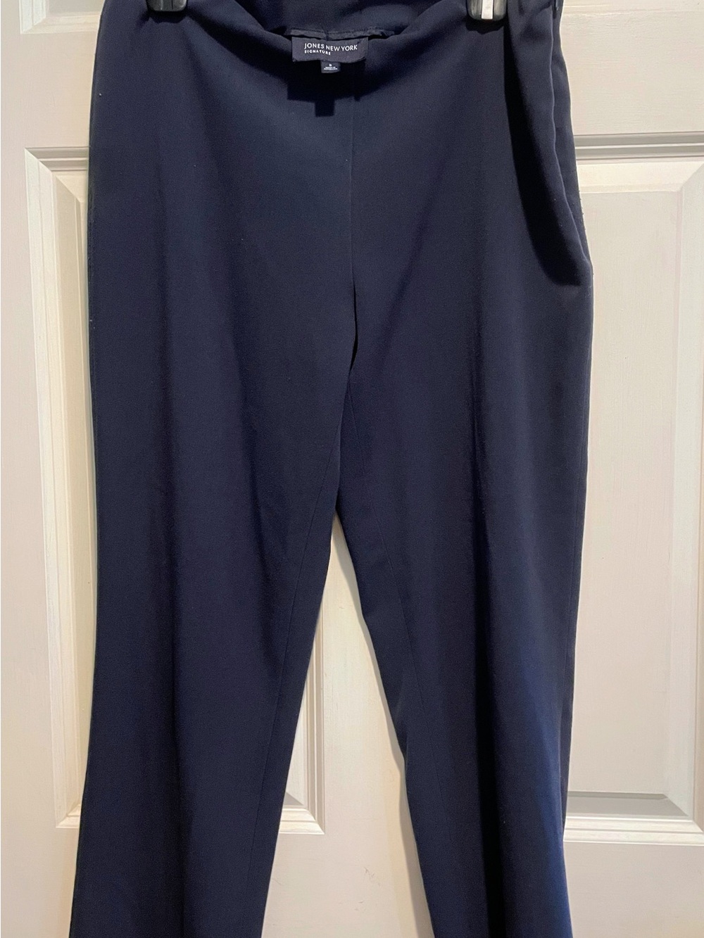 Jones New York Signature Navy Straight-Leg Women’s Trousers Sz 8